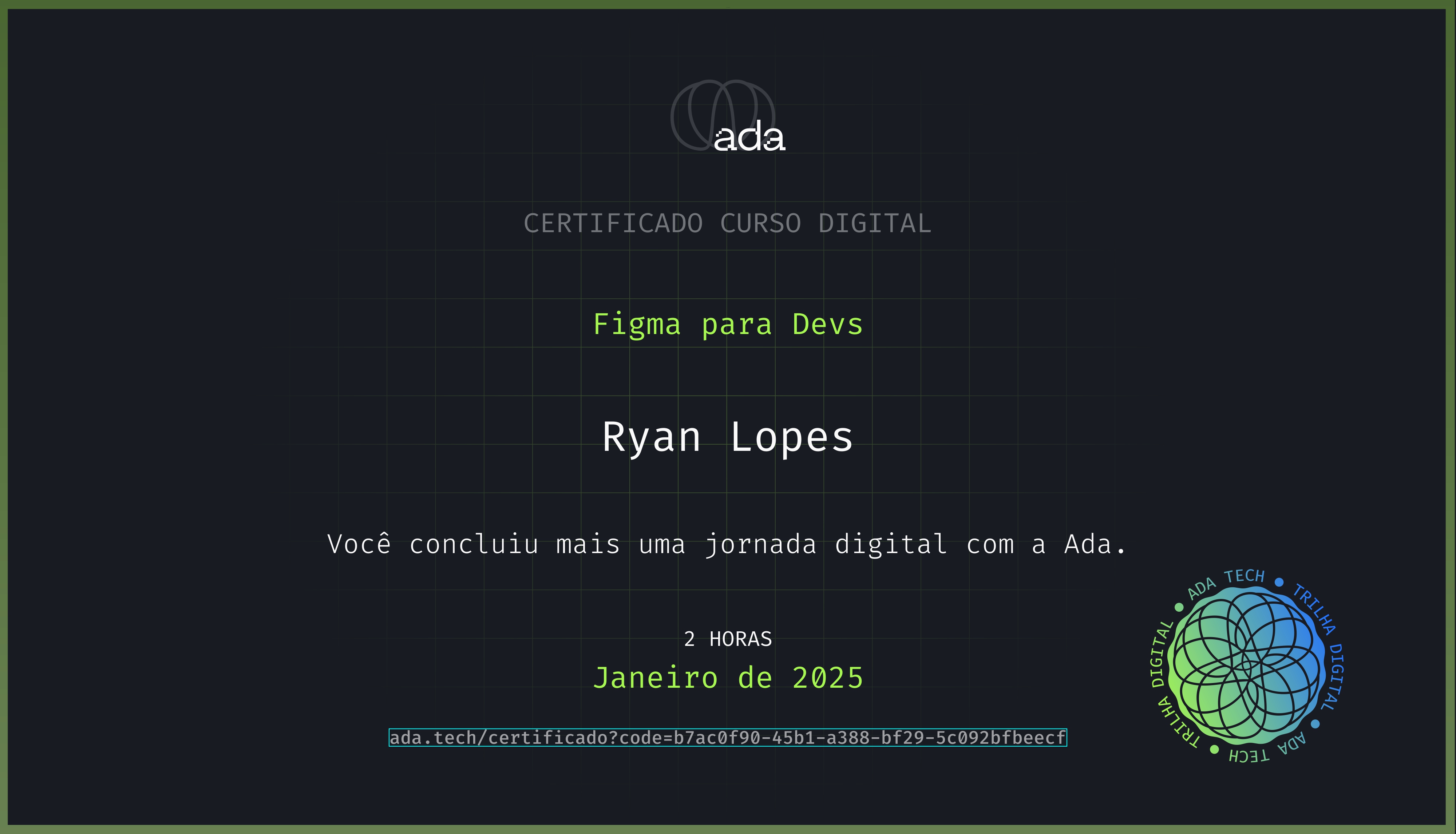 Certificado Figma para Devs