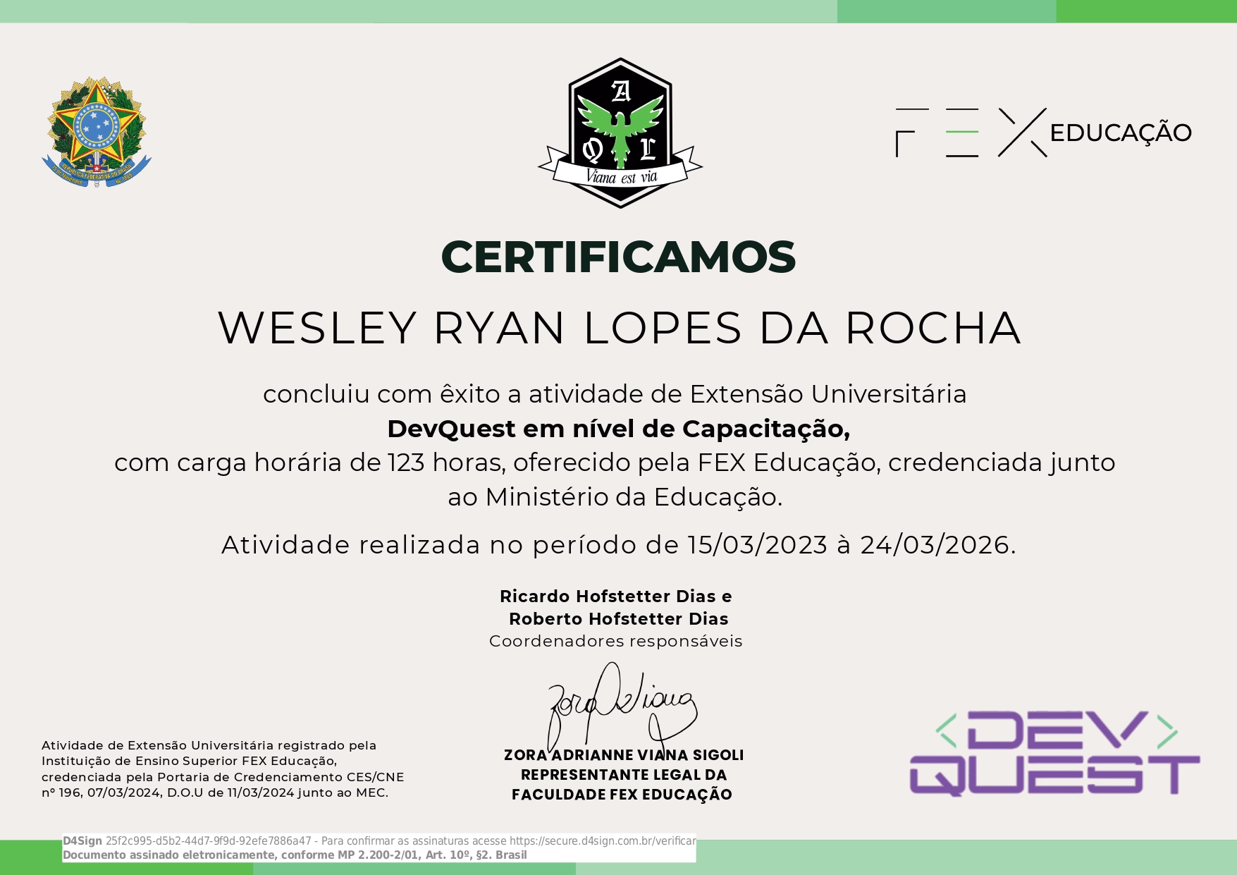 Certificado Full Stack
