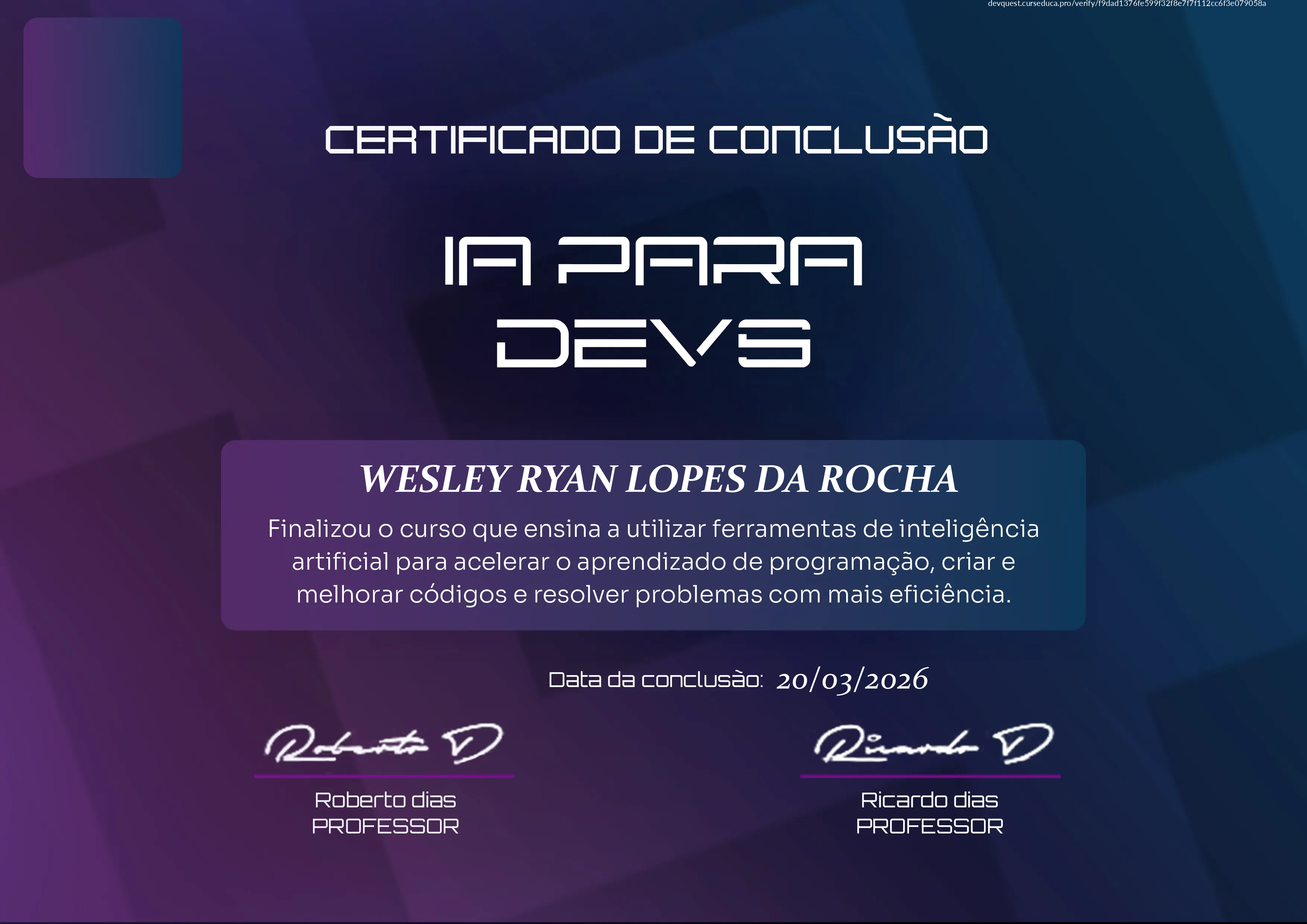 Certificado IA para Devs